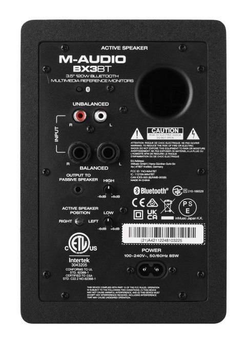 M-AUDIO M-AUDIO BX3 Pair BT - Para Monitorów Odsłuchowych Bluetooth M-AUDIO M-AUDIO BX3 Pair BT - Para Monitorów Odsłuchowych Bluetooth