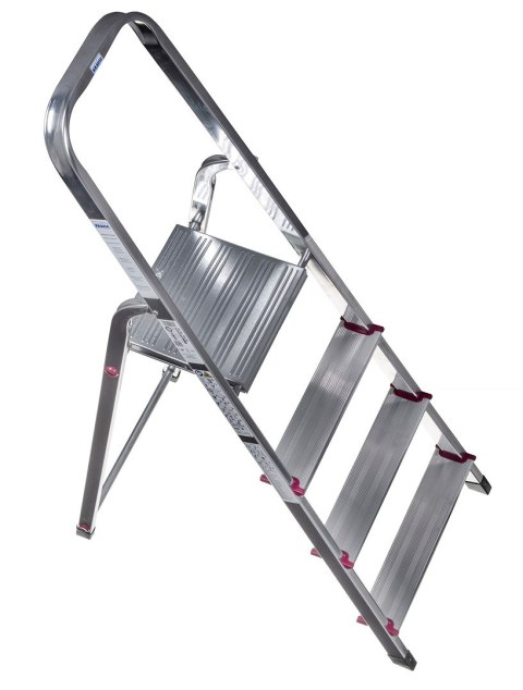 Krause CORDA Drabina domowa aluminiowa 4 stopnie 000705 KRAUSE Krause CORDA Drabina domowa aluminiowa 4 stopnie 000705 KRAUSE