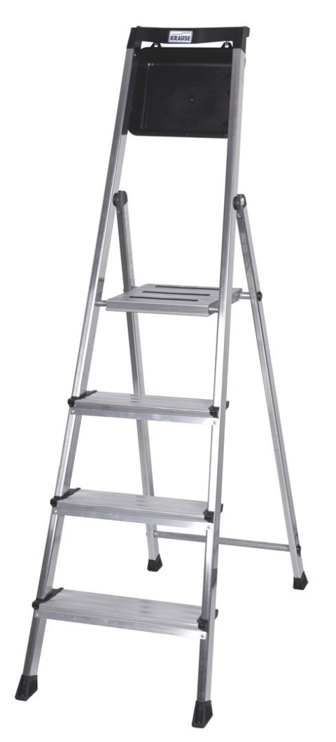 Krause Drabina 4 stopniowa aluminiowa Krause Secury 126528 Krause Drabina 4 stopniowa aluminiowa Krause Secury 126528