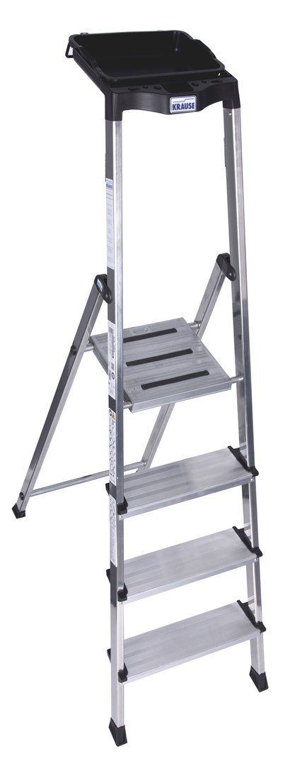 Krause Drabina 4 stopniowa aluminiowa Krause Secury 126528 Krause Drabina 4 stopniowa aluminiowa Krause Secury 126528