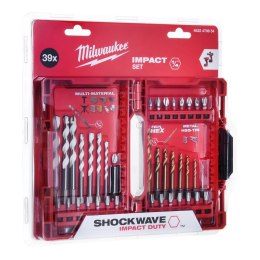 MILWAUKEE Zestaw wierteł i bitów udarowych MILWAUKEE 4932479854 39szt.