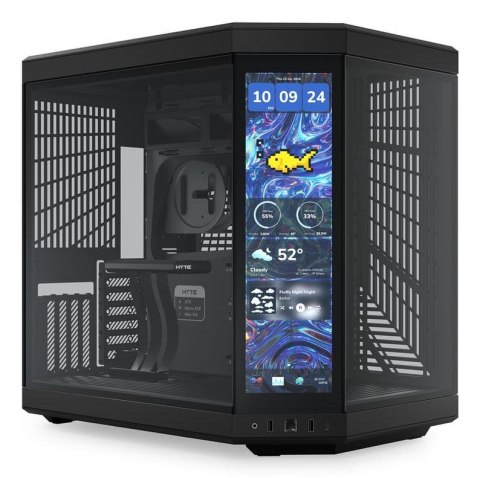 Hyte Hyte Y70 Midi Tower Touch Infinite - Pitch Black Hyte Hyte Y70 Midi Tower Touch Infinite - Pitch Black