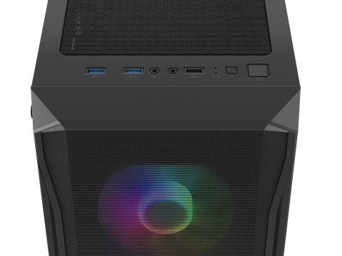 FURY FURY OBUDOWA KOMPUTEROWA FURY SHOBO SH4F RGB MIDI Z OKNEM CZARNA FURY FURY OBUDOWA KOMPUTEROWA FURY SHOBO SH4F RGB MIDI Z OKNEM CZARNA