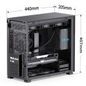 Jonsbo Jonsbo D41 MESH Screen ATX Tempered Glass - black