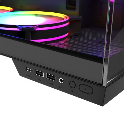 MODECOM MODECOM OBUDOWA VOLCANO PANORAMA APEX ARGB 7F MIDI BLACK MODECOM MODECOM OBUDOWA VOLCANO PANORAMA APEX ARGB 7F MIDI BLACK