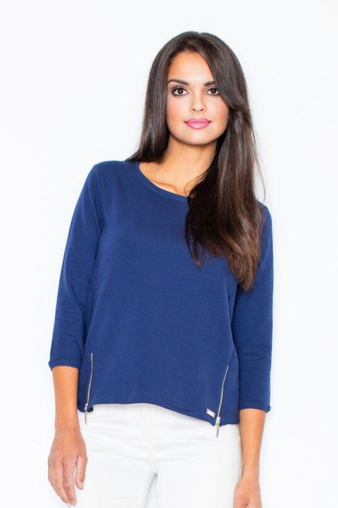 Bluza Damska Model 339 Navy - Figl Bluza Damska Model 339 Navy - Figl