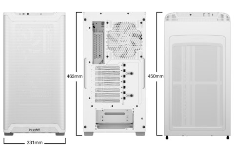 BE QUIET! OBUDOWA BE QUIET! PURE BASE 501 Airflow Window White BE QUIET! OBUDOWA BE QUIET! PURE BASE 501 Airflow Window White