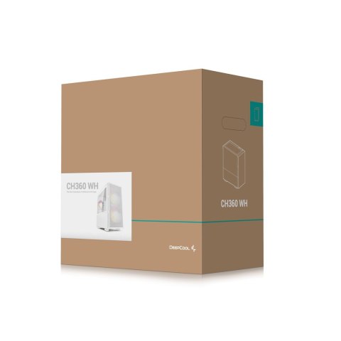 DEEPCOOL OBUDOWA DeepCool CH360 DIGITAL WH (R-CH360-WHAPE3D-G-1) DEEPCOOL OBUDOWA DeepCool CH360 DIGITAL WH (R-CH360-WHAPE3D-G-1)