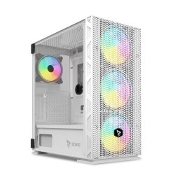 SAVIO SAVIO OBUDOWA PC ARGB MESH/GLASS RAPTOR WHITE X1