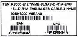 ASUS Kable do platf. Asus RS300-E12/NVMe-SLSAS-D-R1A-E