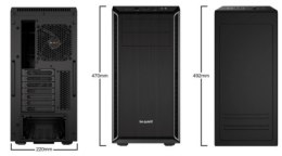 BE QUIET! Obudowa BE QUIET! Pure Base 600 BG022 (ATX, Mini ATX, Mini ITX; kolor czarny)