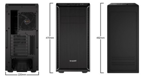 BE QUIET! Obudowa BE QUIET! Pure Base 600 BG022 (ATX, Mini ATX, Mini ITX; kolor czarny)