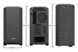 BE QUIET! Obudowa BE QUIET! SILENT BASE 601 BG026 (ATX, Extended ATX, Mini ATX, Mini ITX; kolor czarny)