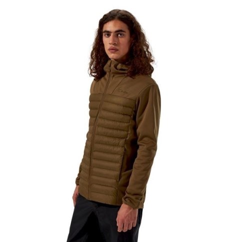 Berghaus Kurtka hybrydowa męska Berghaus Vaskye Hooded Hybrid Jacket roz. L brązowa Berghaus Kurtka hybrydowa męska Berghaus Vaskye Hooded Hybrid Jacket roz. L brązowa