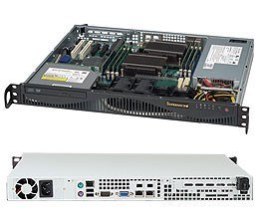 Supermicro Obudowa serwerowa Supermicro CSE-512F-350B1 (Black 1U 512 Chassis W/ 350W PWS,HF,RoHS/REACH)