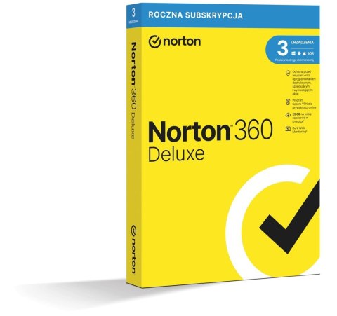 Symantec Norton 360 Deluxe 3D/12M BOX (NIE WYMAGA KARTY) Symantec Norton 360 Deluxe 3D/12M BOX (NIE WYMAGA KARTY)