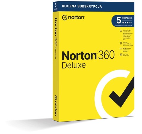 Symantec Norton 360 Deluxe 5D/12M BOX (NIE WYMAGA KARTY) Symantec Norton 360 Deluxe 5D/12M BOX (NIE WYMAGA KARTY)