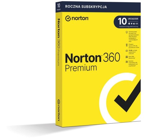 Symantec Norton 360 Premium 10D/12M BOX (NIE WYMAGA KARTY) Symantec Norton 360 Premium 10D/12M BOX (NIE WYMAGA KARTY)