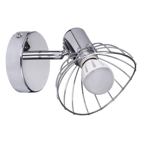 Activejet Kinkiet pojedynczy sufitowy ścienny chrom Activejet GIZEL reflektor E14 do salonu Activejet Kinkiet pojedynczy sufitowy ścienny chrom Activejet GIZEL reflektor E14 do salonu
