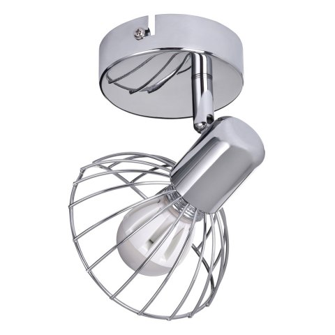 Activejet Kinkiet pojedynczy sufitowy ścienny chrom Activejet GIZEL reflektor E14 do salonu Activejet Kinkiet pojedynczy sufitowy ścienny chrom Activejet GIZEL reflektor E14 do salonu