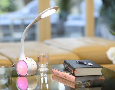 Activejet Lampka na biurko stołowa biurkowa LED Activejet RAINBOW RGB biała Activejet Lampka na biurko stołowa biurkowa LED Activejet RAINBOW RGB biała