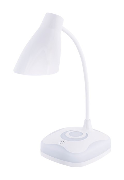 Activejet Nowoczesna lampka na biurko LED Activejet CLASSIC PLUS biała z funkcją oświetlenia nocnego Activejet Nowoczesna lampka na biurko LED Activejet CLASSIC PLUS biała z funkcją oświetlenia nocnego