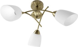Activejet Żyrandol klasyczna lampa sufitowa wisząca Activejet NIKITA Patyna potrójna 3xE27 do salonu