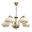 Activejet Żyrandol klasyczna lampa sufitowa wisząca Activejet RITA Patyna 5xE27 do salonu