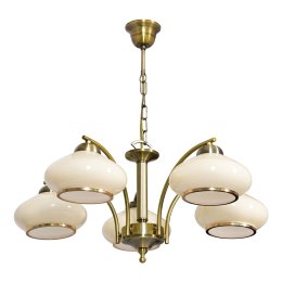 Activejet Żyrandol klasyczna lampa sufitowa wisząca Activejet RITA Patyna 5xE27 do salonu