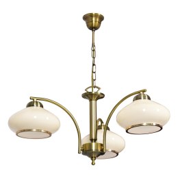Activejet Żyrandol klasyczna lampa sufitowa wisząca Activejet RITA Patyna potrójna 3xE27 do salonu