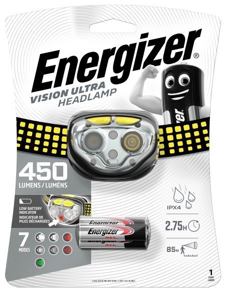 ENERGIZER ENERGIZER LATARKA CZOŁOWA HEADLIGHT VISION ULTRA HEADLIGHT 3AAA 450 lm ENERGIZER ENERGIZER LATARKA CZOŁOWA HEADLIGHT VISION ULTRA HEADLIGHT 3AAA 450 lm