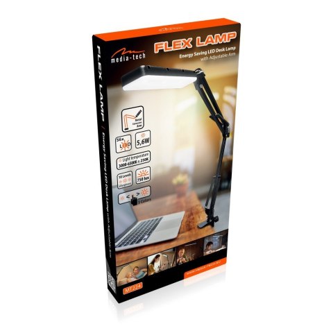 Media tech MEDIA-TECH LAMPKA BIURKOWA FLEX LAMP MT224 Media tech MEDIA-TECH LAMPKA BIURKOWA FLEX LAMP MT224