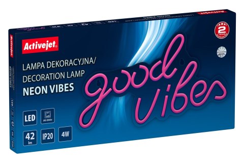 Activejet Neon LED Activejet AJE-NEON VIBES Activejet Neon LED Activejet AJE-NEON VIBES