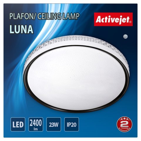 Activejet Nowoczesny plafon sufitowy LED Activejet LUNA 23W Activejet Nowoczesny plafon sufitowy LED Activejet LUNA 23W