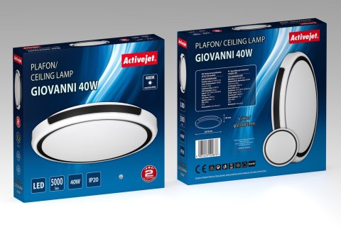 Activejet Plafon LED Activejet AJE-GIOVANNI 40W Activejet Plafon LED Activejet AJE-GIOVANNI 40W