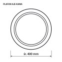 Activejet Plafon sufitowy LED Activejet AJE-KAMA 24W