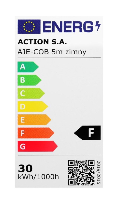 Activejet Taśma LED COB 5m barwa zimna IP20 Activejet Taśma LED COB 5m barwa zimna IP20