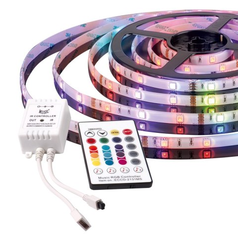 Activejet Taśma muzyczna LED Activejet AJE-LED Music Stripe (180 lm; RGB - Multikolor; 3m; 7 W; IP65) Activejet Taśma muzyczna LED Activejet AJE-LED Music Stripe (180 lm; RGB - Multikolor; 3m; 7 W; IP65)