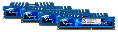 G.SKILL Zestaw pamięci G.SKILL RipjawsX F3-1600C9Q-32GXM (DDR3 DIMM; 4 x 8 GB; 1333 MHz; CL9) G.SKILL Zestaw pamięci G.SKILL RipjawsX F3-1600C9Q-32GXM (DDR3 DIMM; 4 x 8 GB; 1333 MHz; CL9)
