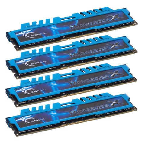 G.SKILL Zestaw pamięci G.SKILL RipjawsX F3-1600C9Q-32GXM (DDR3 DIMM; 4 x 8 GB; 1333 MHz; CL9) G.SKILL Zestaw pamięci G.SKILL RipjawsX F3-1600C9Q-32GXM (DDR3 DIMM; 4 x 8 GB; 1333 MHz; CL9)