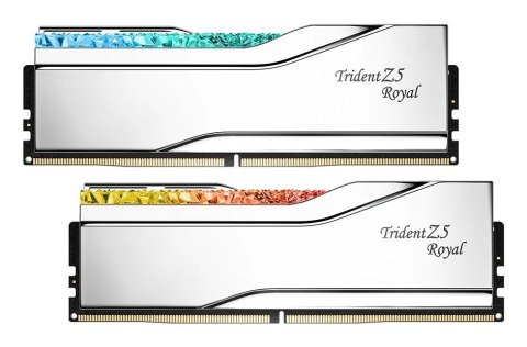 G.SKILL G.SKILL TRIDENT Z5 ROYAL RGB DDR5 2X16GB 6400MHZ CL32 XMP3 SILVER F5-6400J3239G16GX2-TR5S G.SKILL G.SKILL TRIDENT Z5 ROYAL RGB DDR5 2X16GB 6400MHZ CL32 XMP3 SILVER F5-6400J3239G16GX2-TR5S