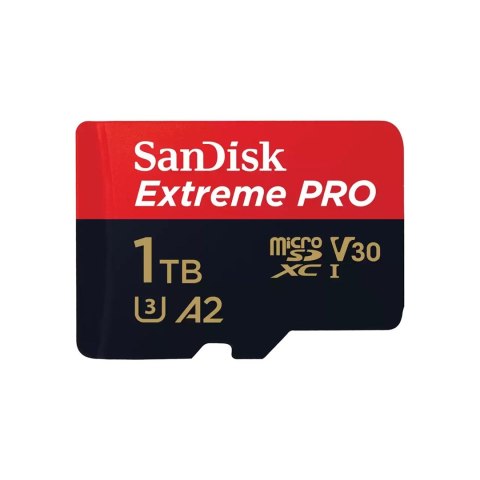 SanDisk KARTA PAMIĘCI SANDISK EXTREME PRO microSDXC 1TB 200/140 MB/s A2 C10 V30 UHS-I U3 SanDisk KARTA PAMIĘCI SANDISK EXTREME PRO microSDXC 1TB 200/140 MB/s A2 C10 V30 UHS-I U3