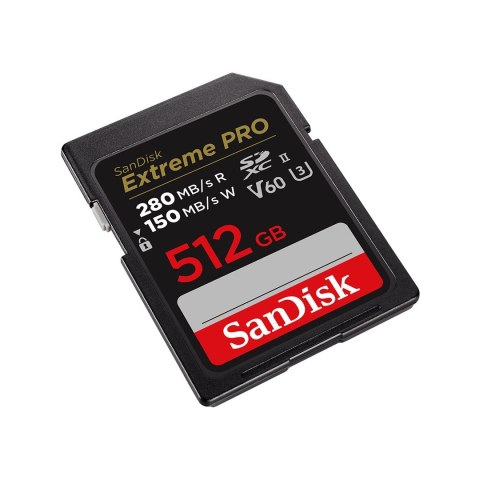 SanDisk KARTA SANDISK EXTREME PRO SDXC 512GB 280/150 MB/s V60 UHS-II SanDisk KARTA SANDISK EXTREME PRO SDXC 512GB 280/150 MB/s V60 UHS-II
