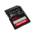 SanDisk KARTA SANDISK EXTREME PRO SDXC 64GB 280/100 MB/s V60 UHS-II