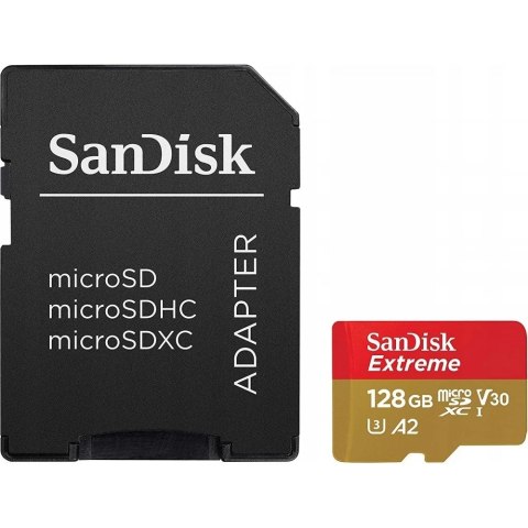 SanDisk SANDISK EXTREME microSDXC 128 GB 190/90 MB/s A2 SanDisk SANDISK EXTREME microSDXC 128 GB 190/90 MB/s A2