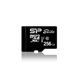 Silicon Power Karta pamięci Silicon Power microSDXC Elite 256GB CL10 UHS-1 (U1) + ADAPTER microSD-SD (SP256GBSTXBU1V10SP)