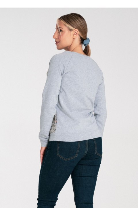 Bluza Damska Model M1046 Grey - Figl Bluza Damska Model M1046 Grey - Figl