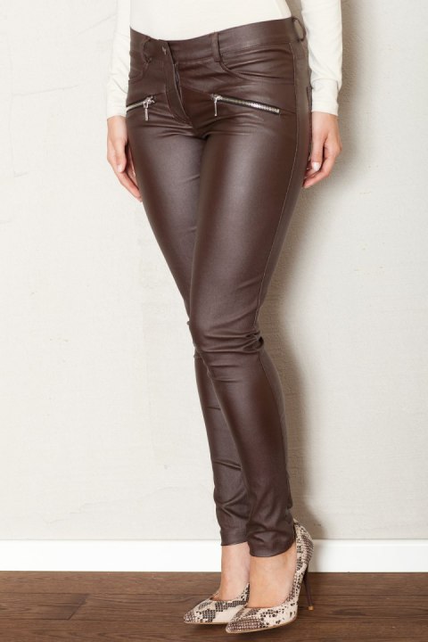 Spodnie Damskie Model 361 Brown - Figl Spodnie Damskie Model 361 Brown - Figl