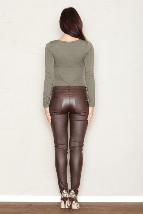 Spodnie Damskie Model 361 Brown - Figl Spodnie Damskie Model 361 Brown - Figl