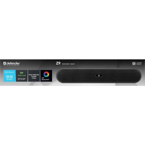 Defender DEFENDER GŁOŚNIK SOUNDBAR Z9 16W LED BLUETOOTH Defender DEFENDER GŁOŚNIK SOUNDBAR Z9 16W LED BLUETOOTH